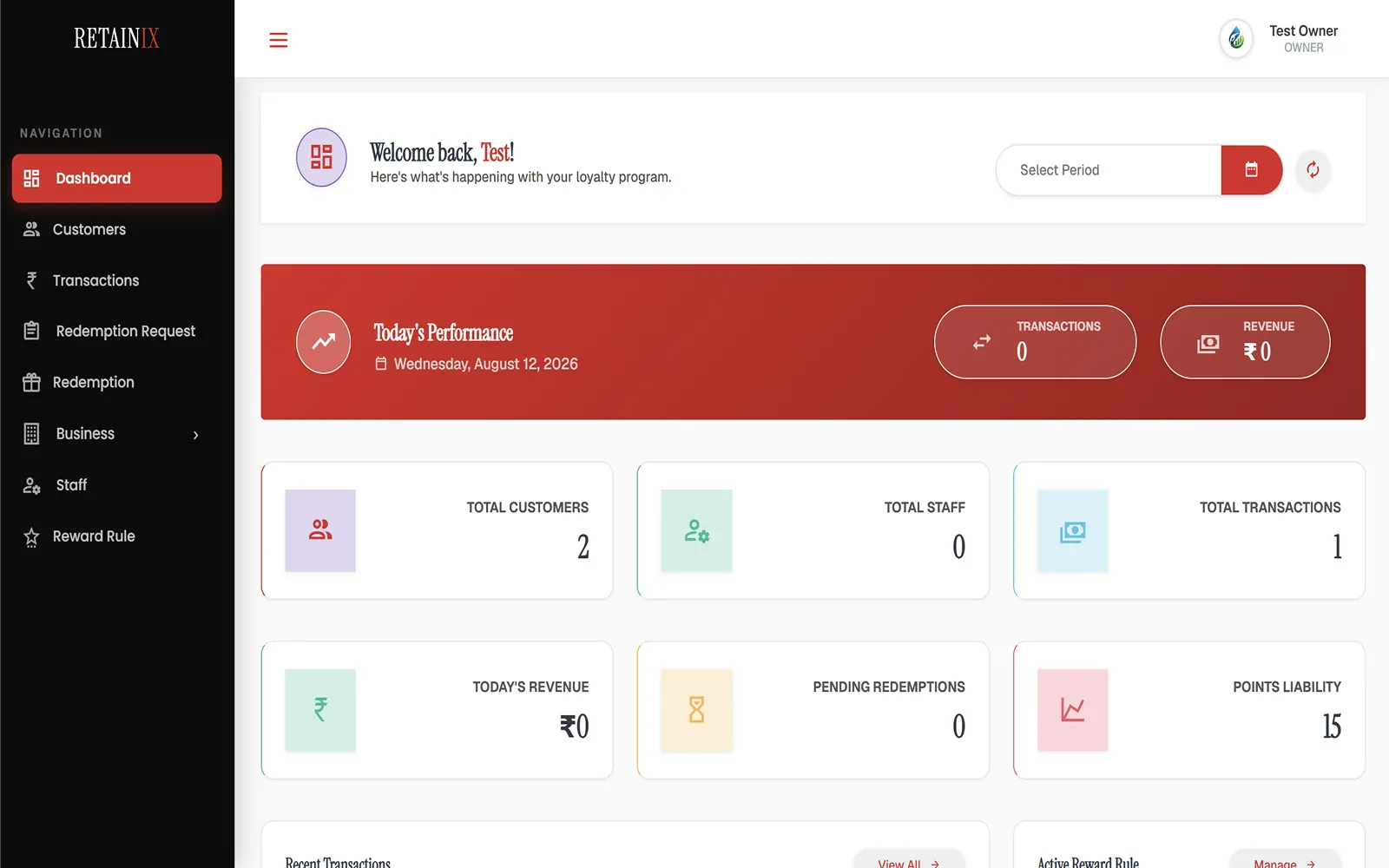 Retainix — Multi-Branch Loyalty Platform