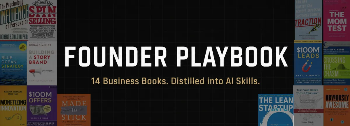 Founder Playbook 15 Business Books Distilled into AI Skills