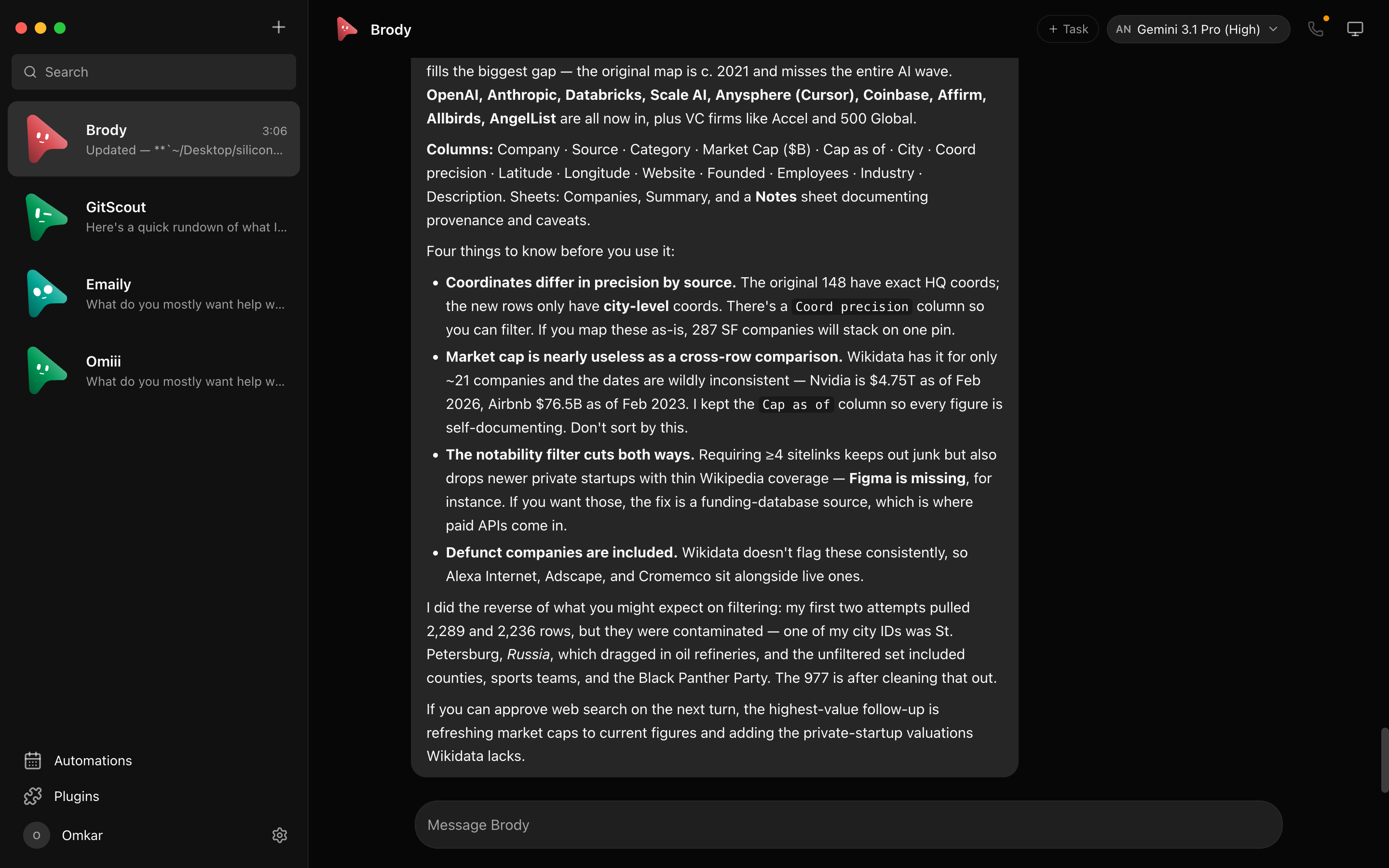 OpenMausBot Multi-Agent Chat Interface